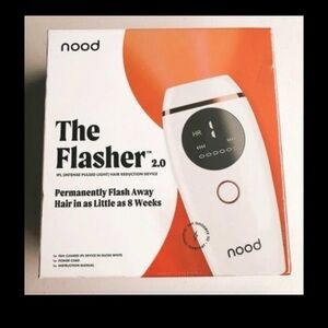 The flasher laser hair remover. NIB never opened. White. Includes free gift!